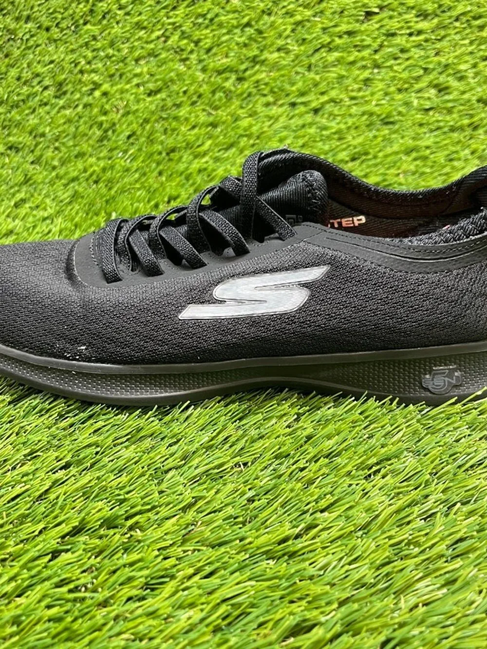 Skechers Go Step Lite-Dashing Womens Size 8 Black Running Walking Shoes Sneakers